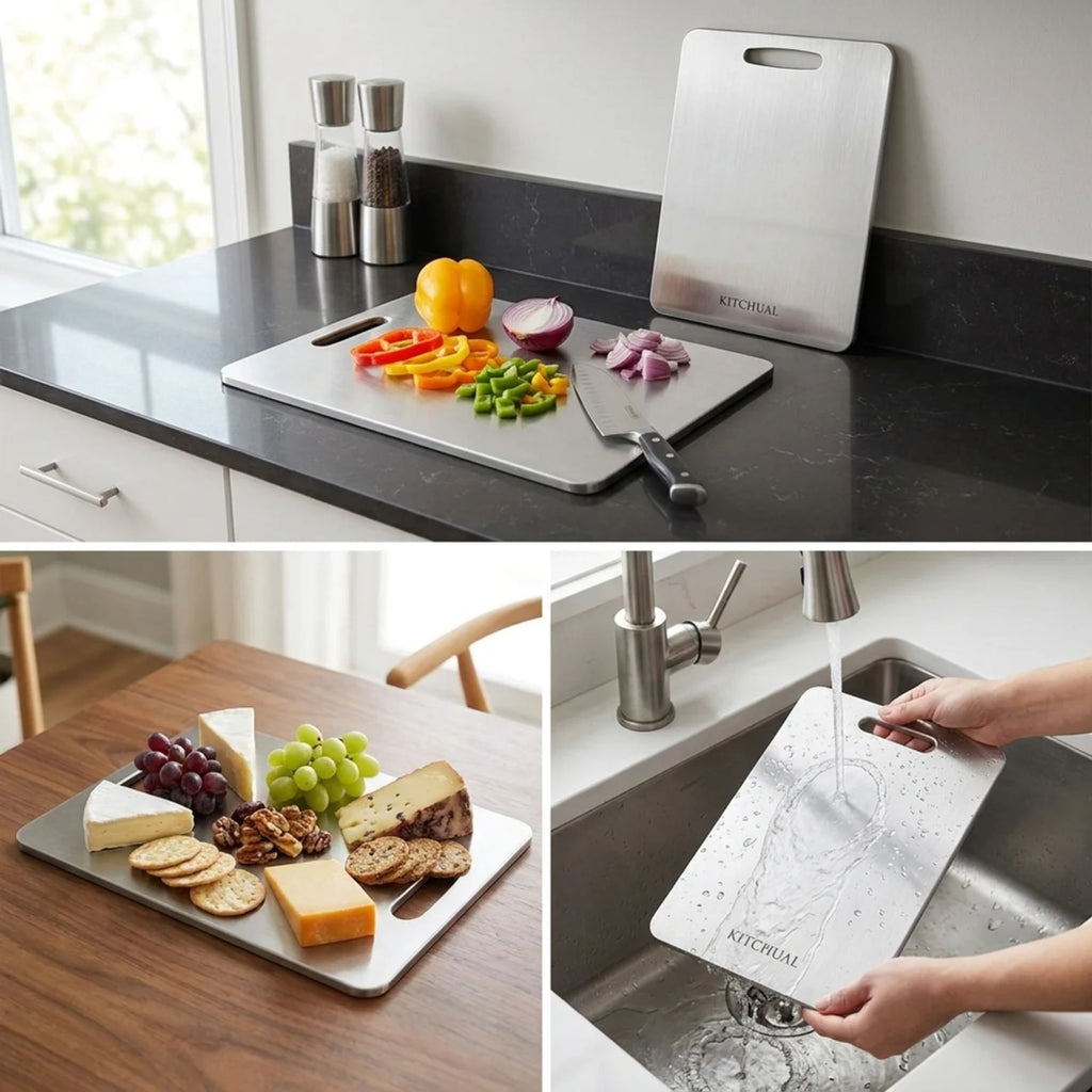 Set of 3 100% Titanium Cutting Boards
